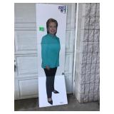 Life-size cardboard cut out