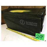 Double hinged 30 Cal ammo can