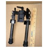 Poly carbon bipod with extendable wigs