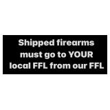 firearm shipping details (shipping fees applied)