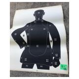 Six large silhouette targets