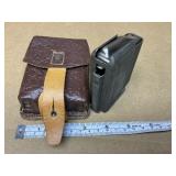 Czec vz52 magazine with original leather pouch