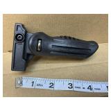 Rail mounted pistol grip foldable