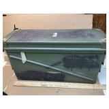 Large double handle metal ammo can with good seal