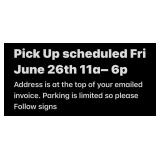 Pick Up Details