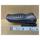 Rail mounted pistol grip foldable