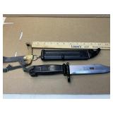Bayonet with scabbard, most likely Yugoslav