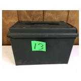 50 CAL plastic ammo can with mag inserts