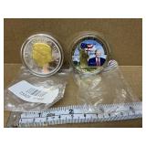 Trump novelty challenge coins