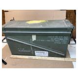 Large double handle metal ammo can with good seal