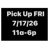 Pick Up Details