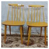pair of vintage MCM danish chairs pair of vintage MCM danish chairs