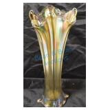 Carnival glass funeral vase Carnival glass funeral vase