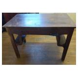 Antique oak library table Antique oak library table