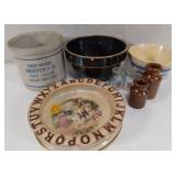 Pottery jar, bowls Pottery jar, bowls