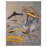 Wire and wood hangers Wire and wood hangers