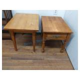 Two end tables Two end tables
