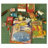 Fun toy trinkets Christmas ornaments and lots of Fun toy trinkets Christmas ornaments and lots of