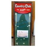 Country club beer license display Country club beer license display