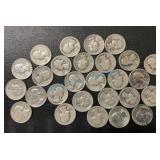 Pre-1964 quarters 27 pieces Pre-1964 quarters 27 pieces