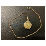 Ladies Bulova pocket watch with chain Ladies Bulova pocket watch with chain
