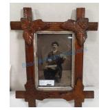 Framed 1/4 plate tin type Framed 1/4 plate tin type