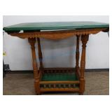 Table, green top Table, green top