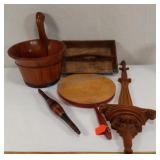 Wood items, bread board Wood items, bread board
