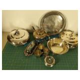 Silver plate pieces Silver plate pieces