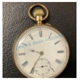 Pocket watch Goldfield case stem wind pin set Pocket watch Goldfield case stem wind pin set