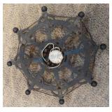 Cast iron general store hanging display with Cast iron general store hanging display with