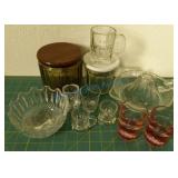Glass cigar keeper, juicer, more Glass cigar keeper, juicer, more