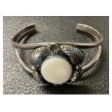 Silver and mother of Pearl cuff bracelet Silver and mother of Pearl cuff bracelet