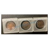 1800s matron head cent group of 3 1800s matron head cent group of 3
