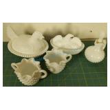 Milk glass decor Milk glass decor