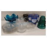 Glass bowls, saucers, Kentucky Derby glasses Glass bowls, saucers, Kentucky Derby glasses
