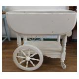 Painted teac cart Painted teac cart