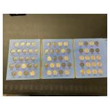 Buffalo nickel collection book partial filled Buffalo nickel collection book partial filled