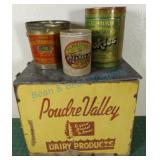Milk box with buckets and canister Milk box with buckets and canister