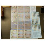 Five Lincoln cent collection books partially Five Lincoln cent collection books partially