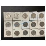 Walking liberty half dollars as photographed Walking liberty half dollars as photographed