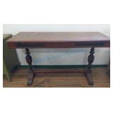 mahogany trestle table with hidden leaf mahogany trestle table with hidden leaf