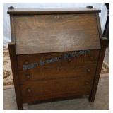 antique mission oak drop front desk original antique mission oak drop front desk original