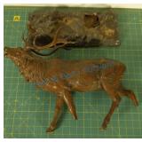 Bronze elk as found Bronze elk as found