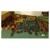 Lincoln logs, letters wood train Lincoln logs, letters wood train