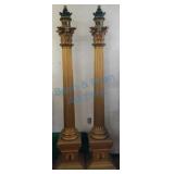 Two columns 7 and 1/2 ft tall Two columns 7 and 1/2 ft tall