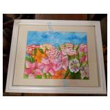 Framed flower picture Framed flower picture