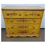 Nice early painted Pine dresser hand doved Nice early painted Pine dresser hand doved