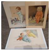 Three Bessie Pease Gutmann prints Three Bessie Pease Gutmann prints