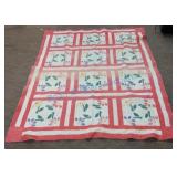 Pink and white quilt Pink and white quilt